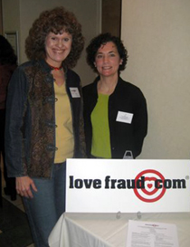 Donna and Liane at the conference