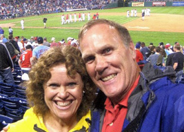 Donna and Terry at Phillies game.