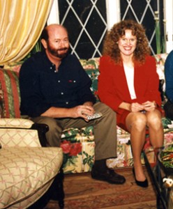 James Montgomery and Donna Andersen at Christmas 1996.