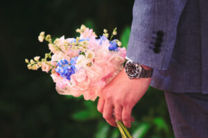 hand with flowers